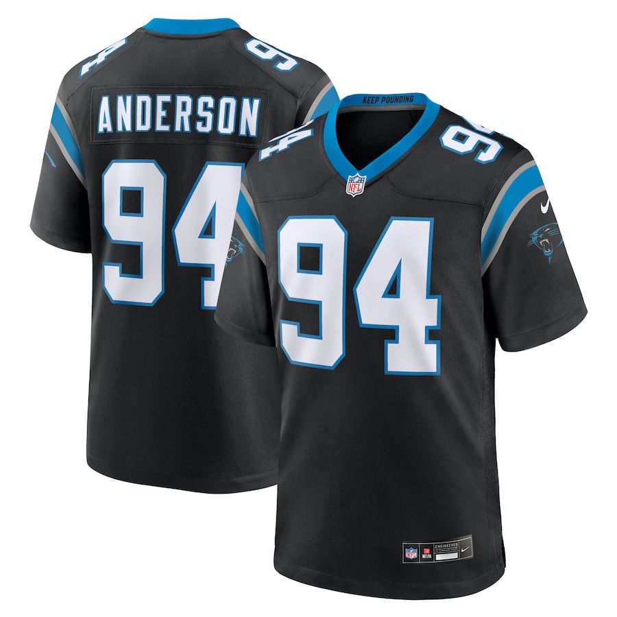 Men Carolina Panthers 94 Henry Anderson Nike Black Team Game NFL Jersey